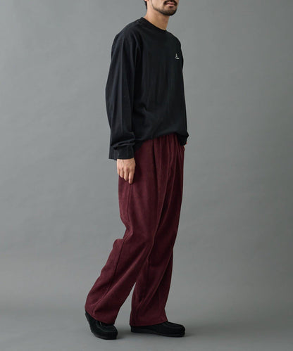 【AW】漸變斜紋休閒直筒西裝褲