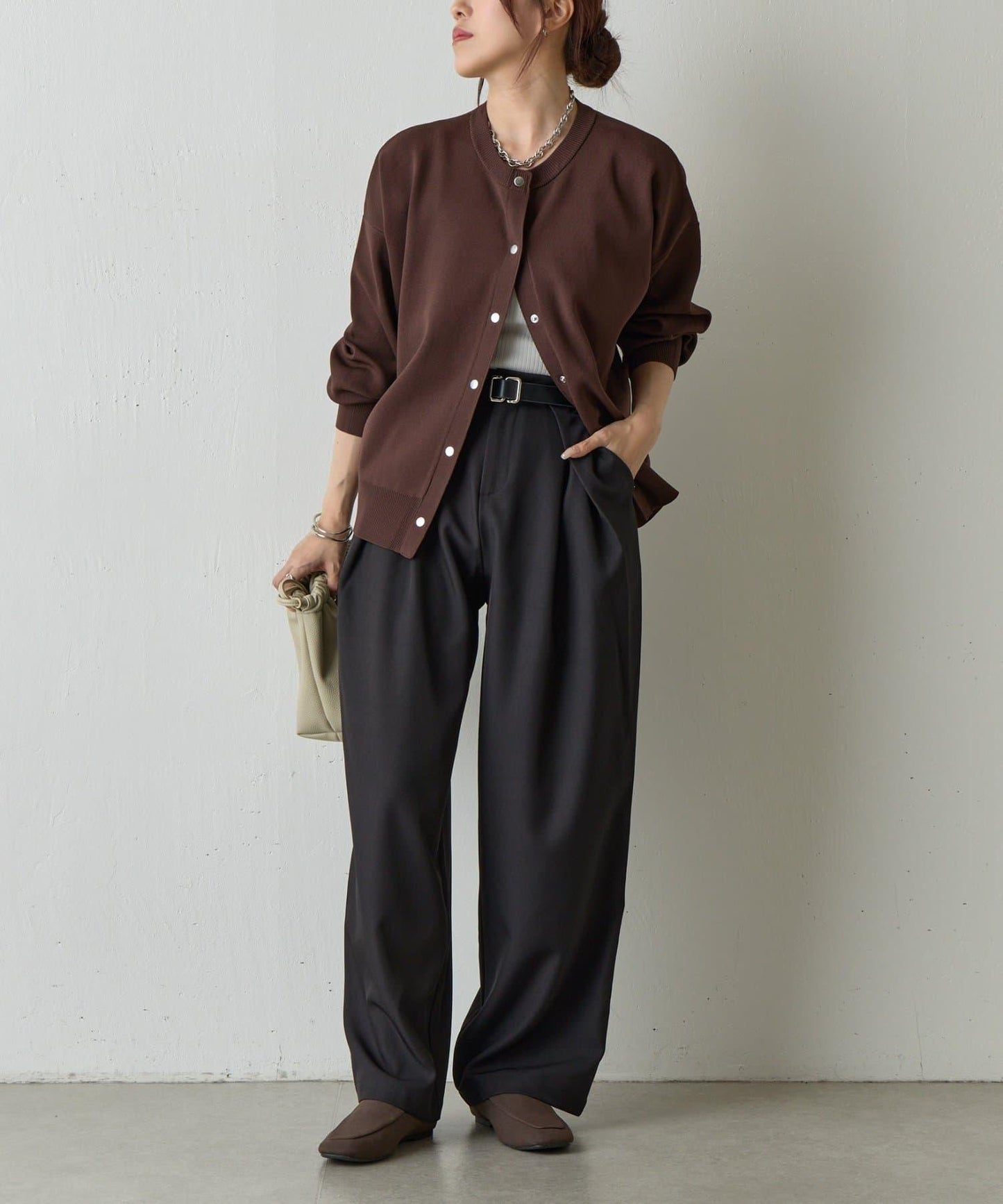 【AW】TR BOX褶皺長褲