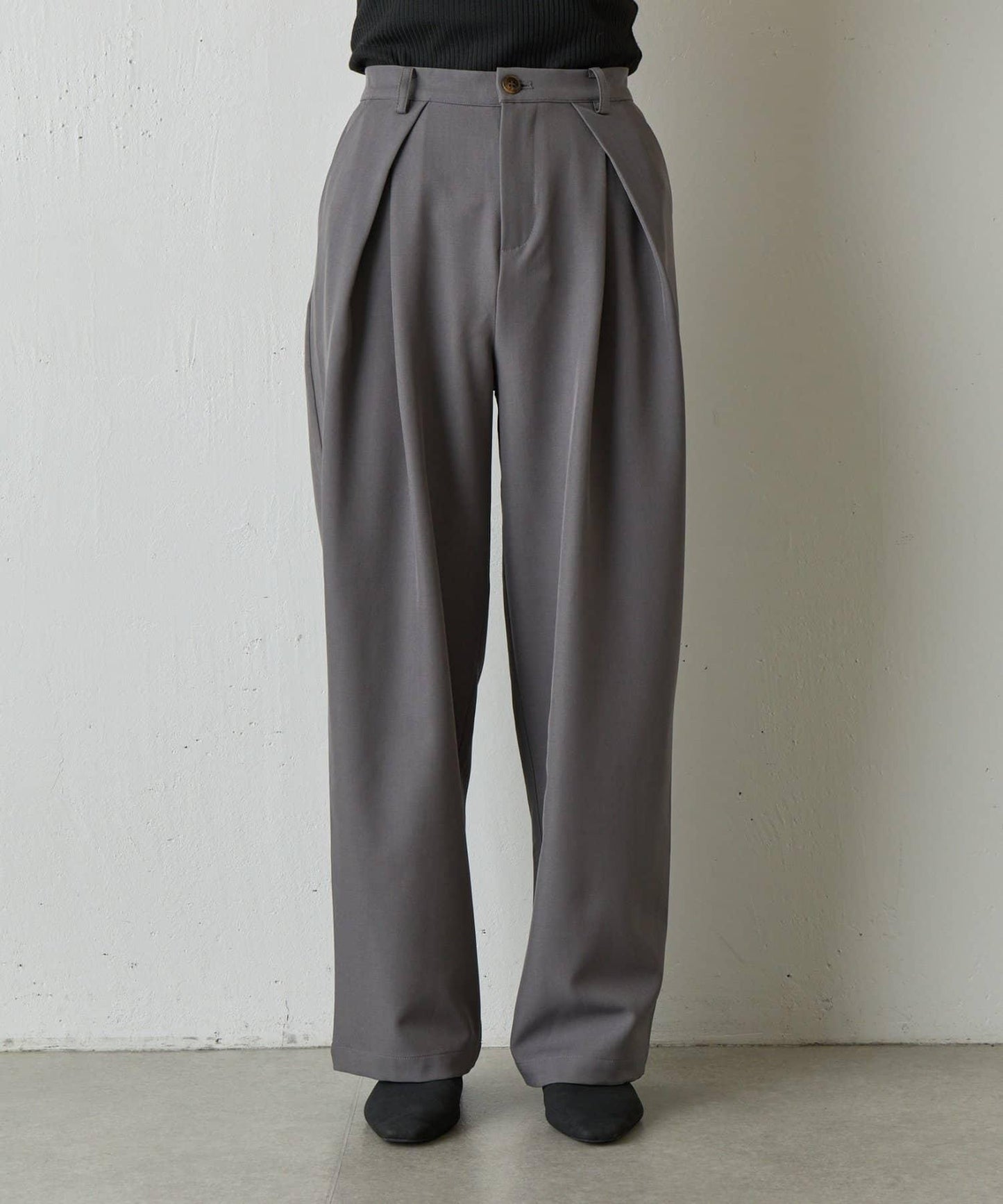 【AW】TR BOX褶皺長褲