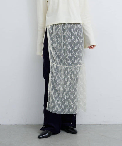 【Kastane】B 蕾絲裹身半身裙