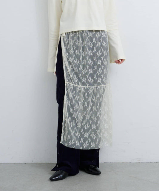 【Kastane】B 蕾絲裹身半身裙