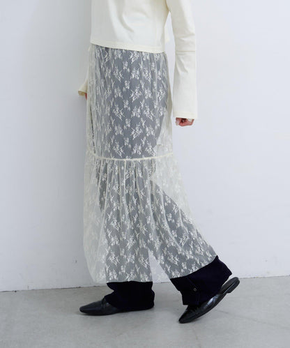 【Kastane】B 蕾絲裹身半身裙