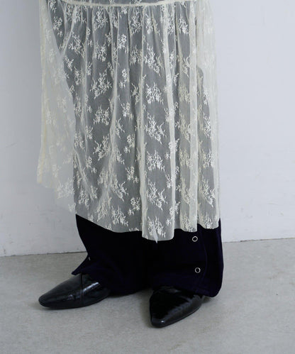 【Kastane】B 蕾絲裹身半身裙