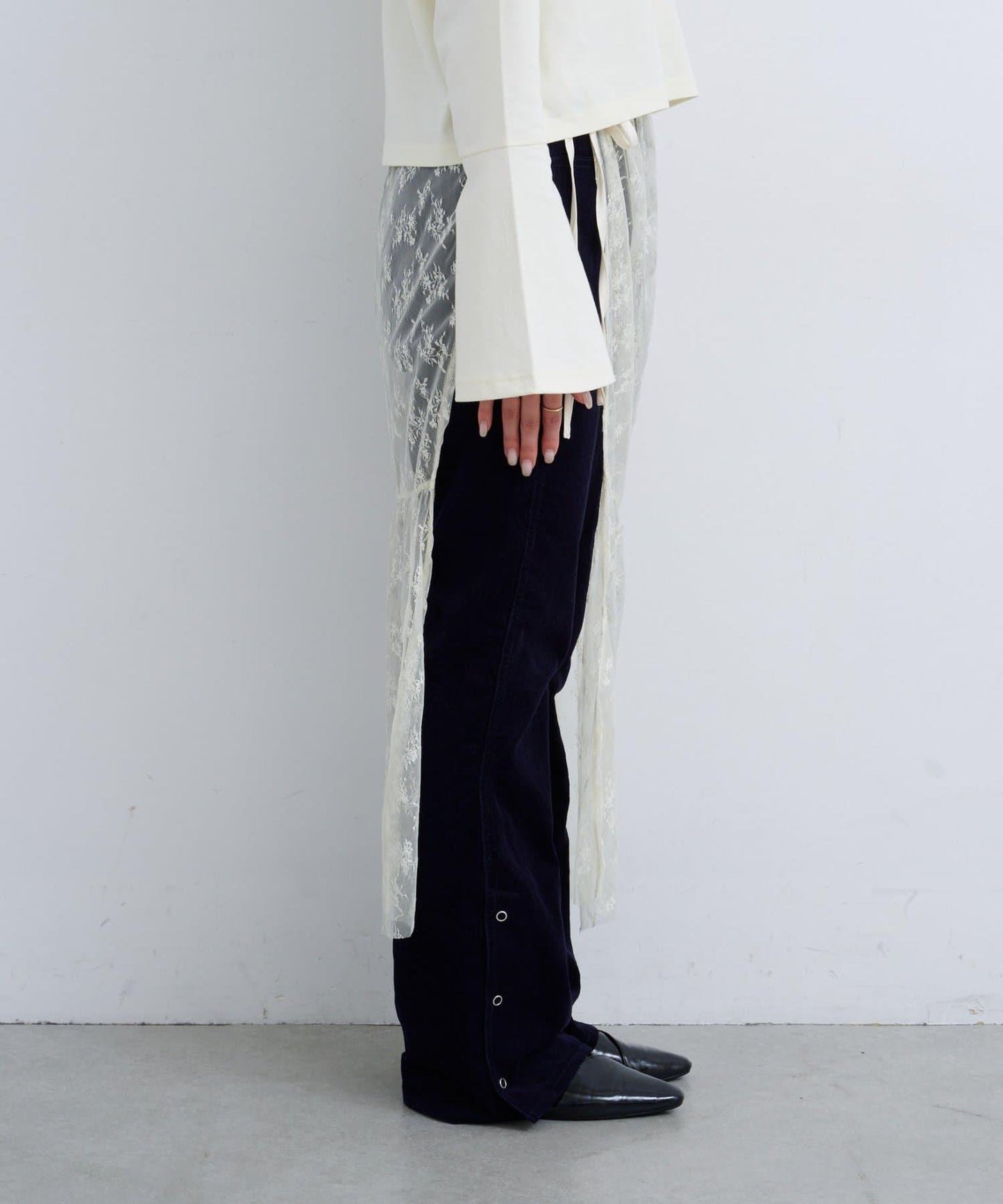 【Kastane】B 蕾絲裹身半身裙