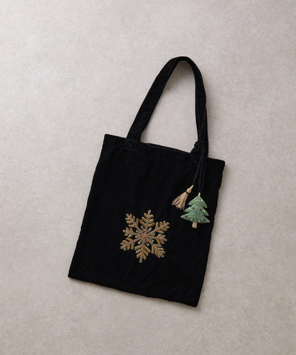 《CITRUS》雪花刺繡托特包