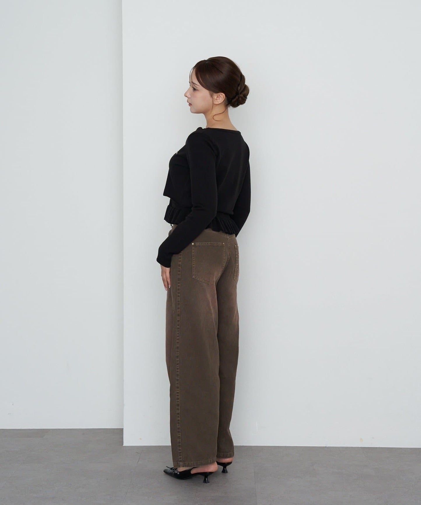 【RAY CASSIN】荷葉邊吊帶套裝開衫