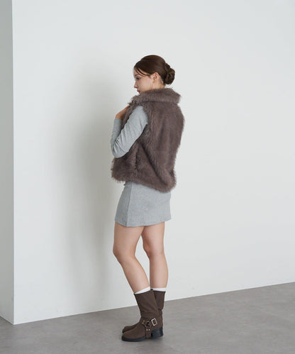 長袖翻領刺繡迷你連衣裙