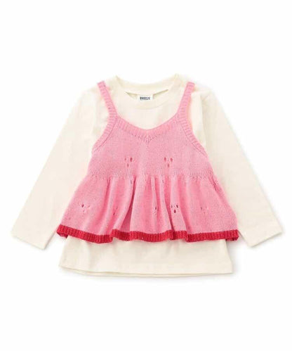 針織背心兩件套上衣