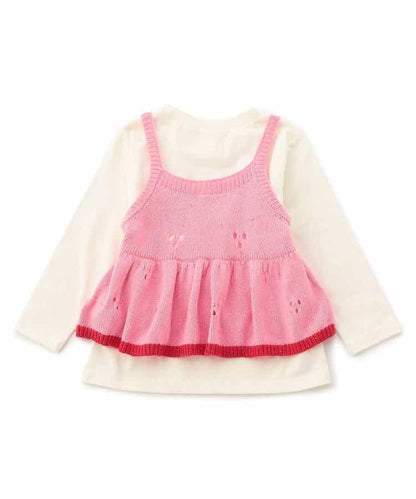 針織背心兩件套上衣