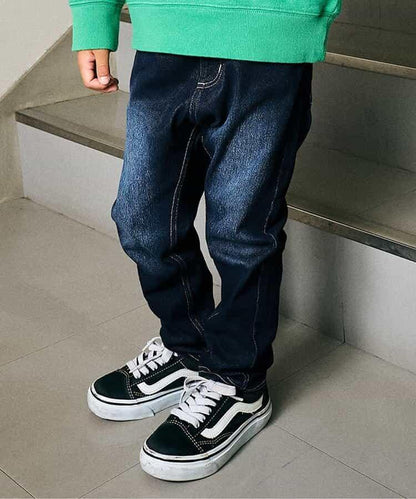 針織牛仔長褲 10分長度