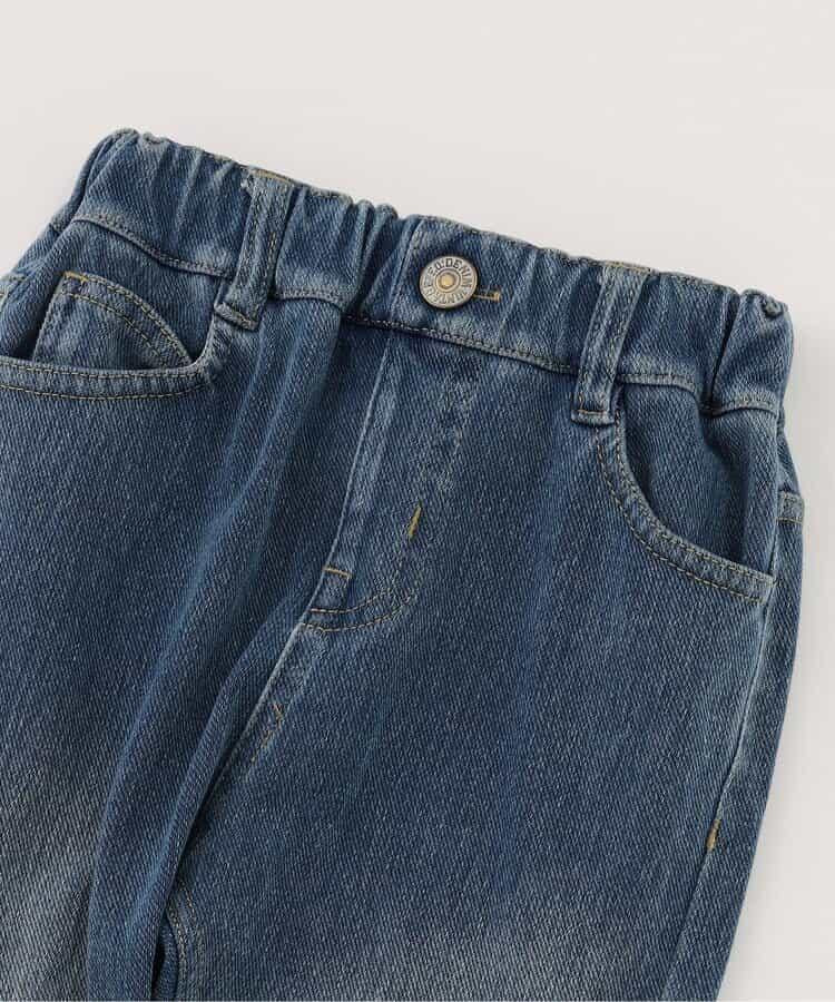 針織牛仔長褲 10分長度