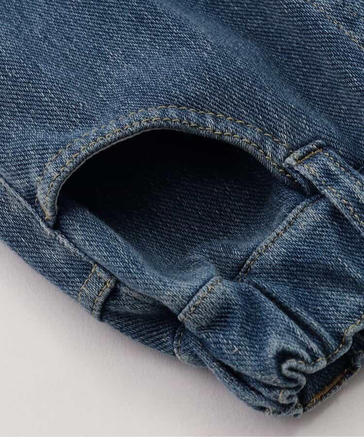 針織牛仔長褲 10分長度