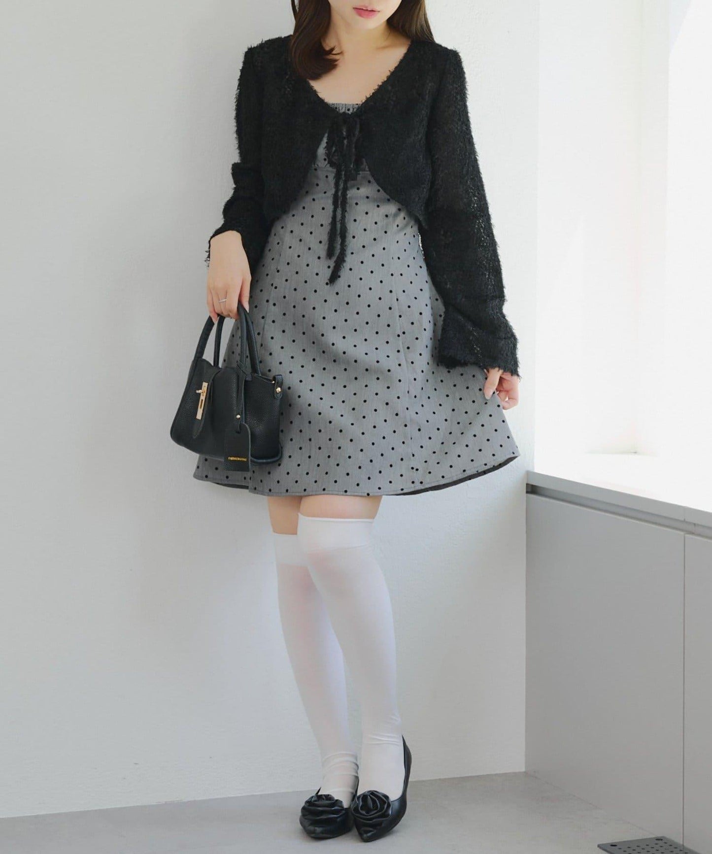 參戰服裝難民必看♪【RMAF】毛絨開衫×迷你連衣裙套裝