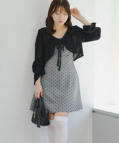 參戰服裝難民必看♪【RMAF】毛絨開衫×迷你連衣裙套裝