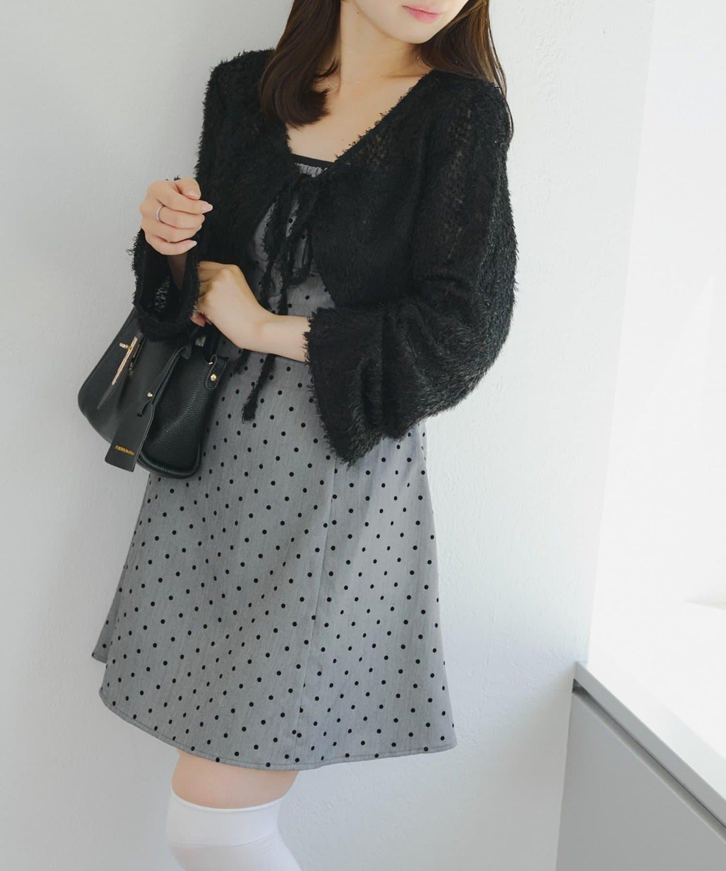 參戰服裝難民必看♪【RMAF】毛絨開衫×迷你連衣裙套裝