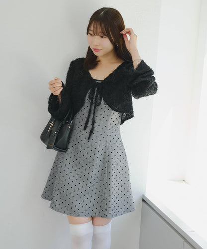參戰服裝難民必看♪【RMAF】毛絨開衫×迷你連衣裙套裝
