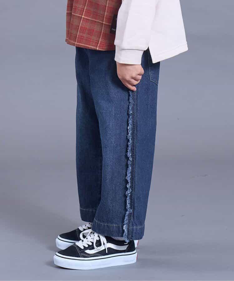 流蘇裝飾牛仔褲 10分褲