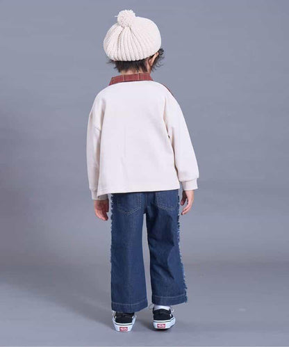 流蘇裝飾牛仔褲 10分褲