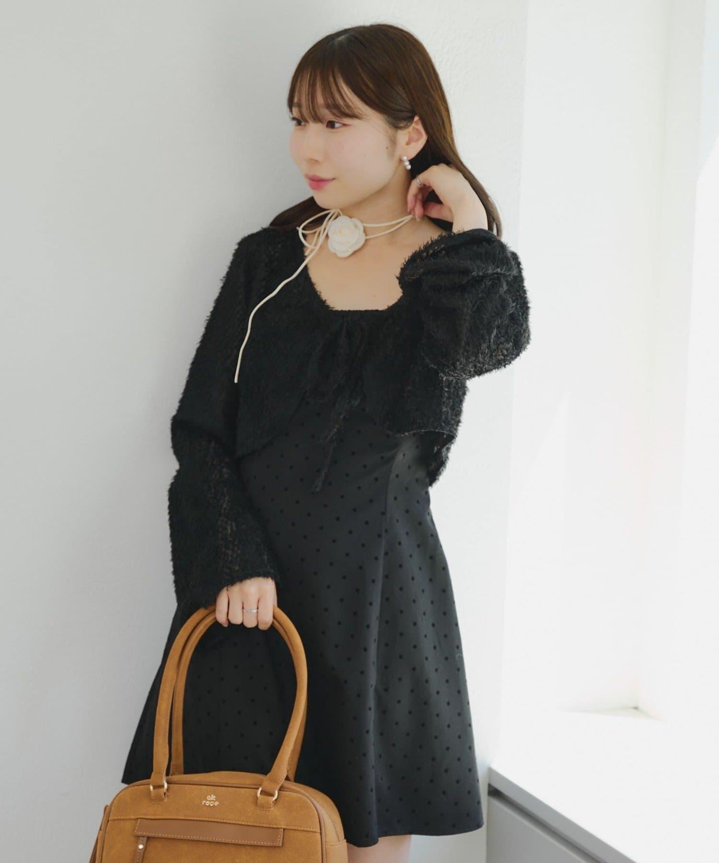 參戰服裝難民必看♪【RMAF】毛絨開衫×迷你連衣裙套裝