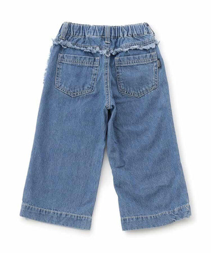 流蘇裝飾牛仔褲 10分褲