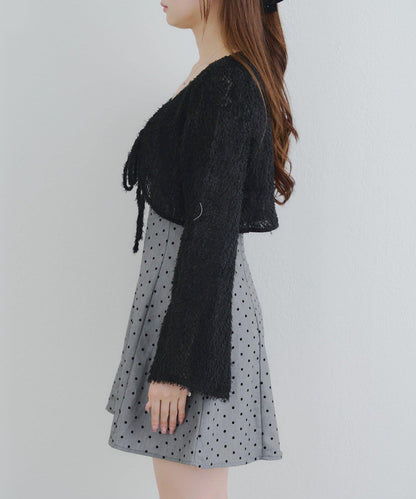 參戰服裝難民必看♪【RMAF】毛絨開衫×迷你連衣裙套裝