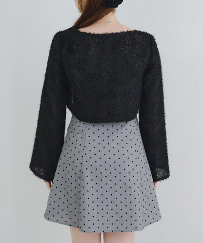 參戰服裝難民必看♪【RMAF】毛絨開衫×迷你連衣裙套裝