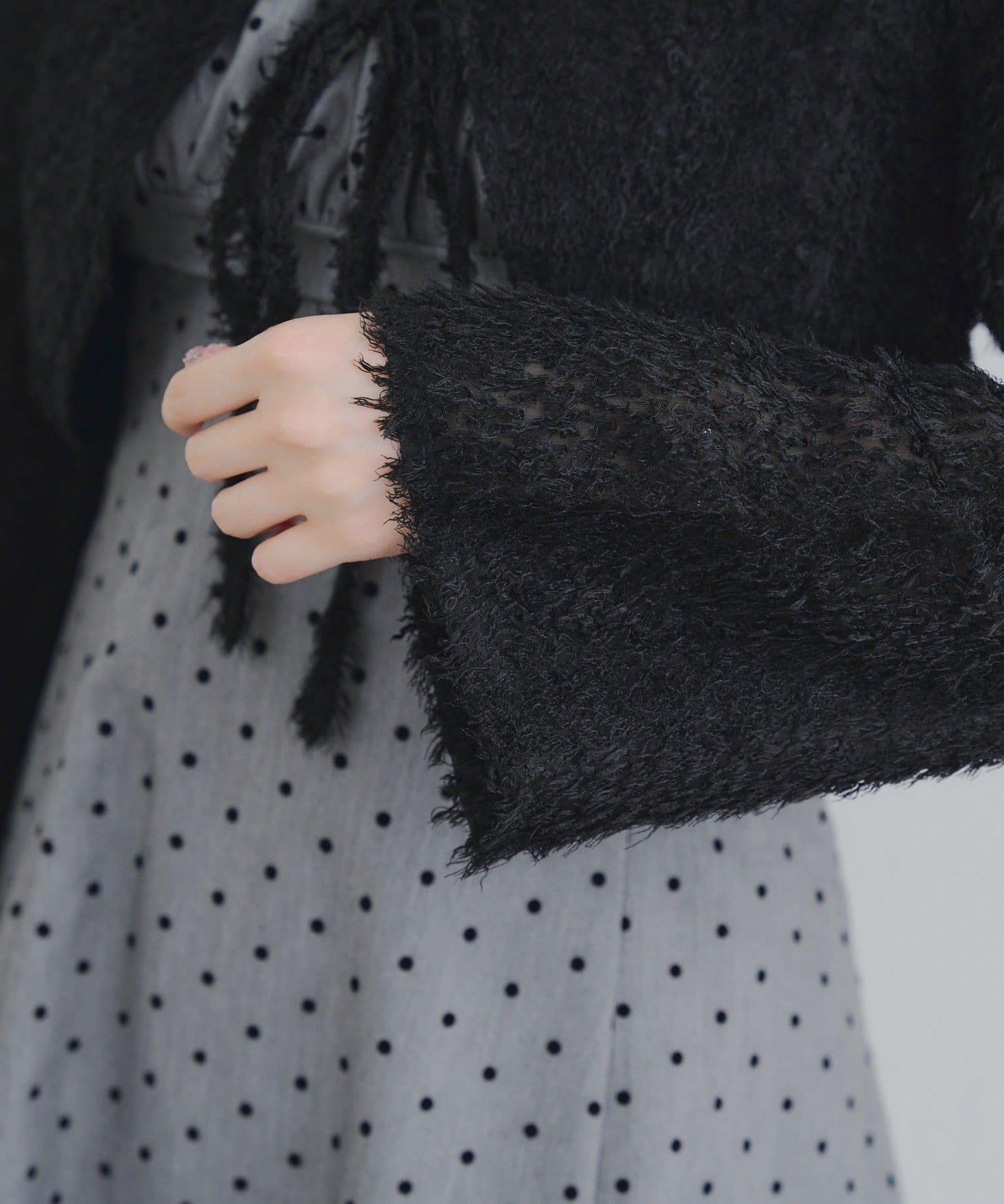 參戰服裝難民必看♪【RMAF】毛絨開衫×迷你連衣裙套裝