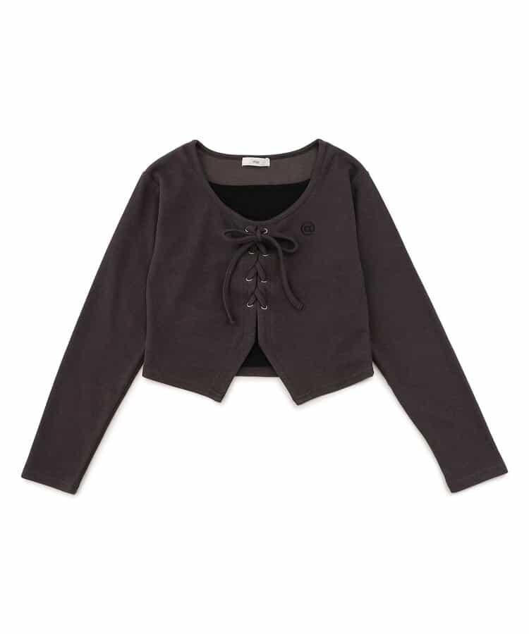 繫帶層疊風格上衣