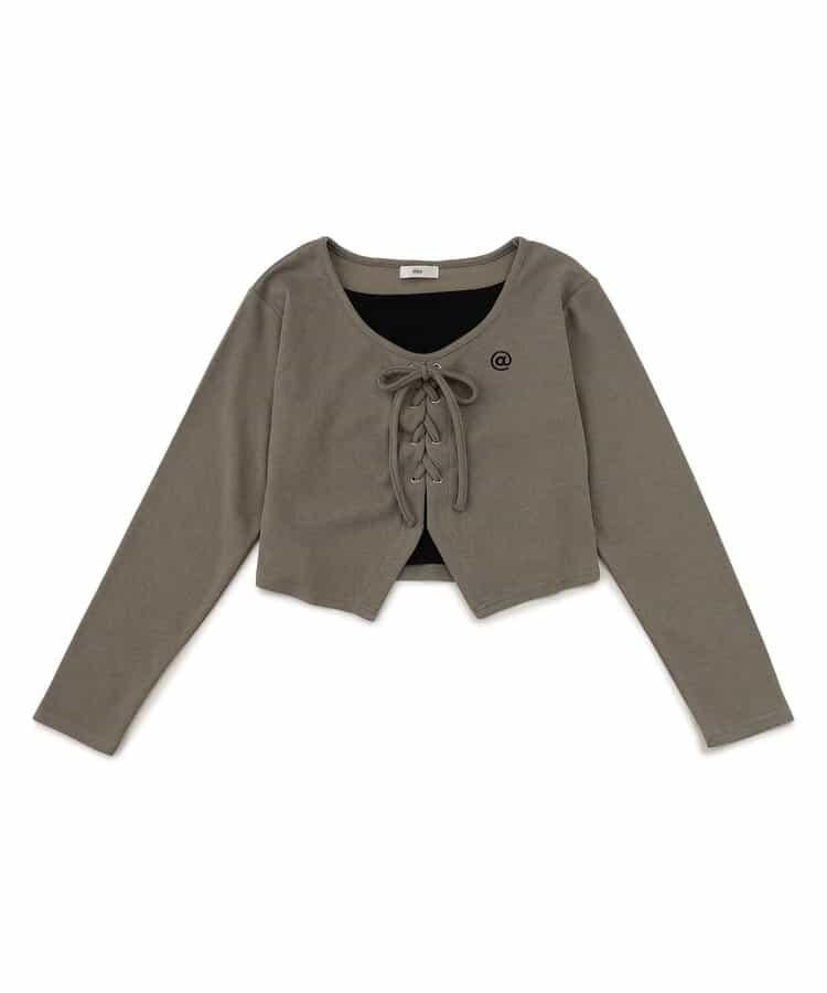 繫帶層疊風格上衣