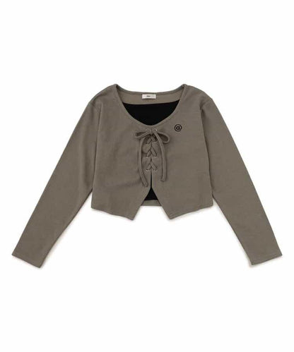 繫帶層疊風格上衣