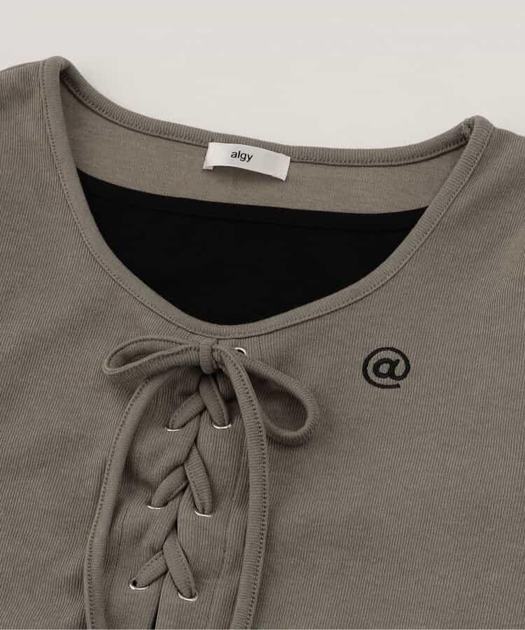 繫帶層疊風格上衣