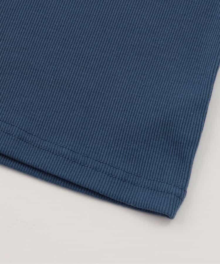 露肩羅紋長袖T恤