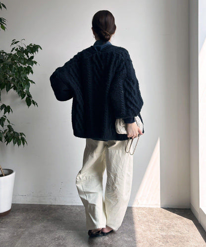 成衣染色拼接長褲