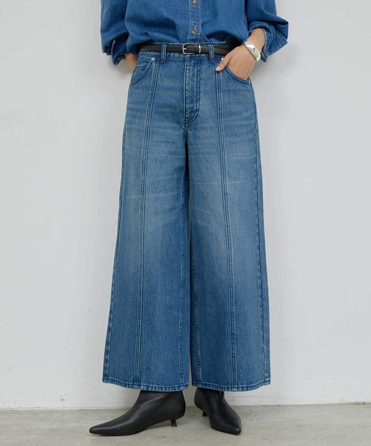 【近日開始】中縫拼接牛仔褲