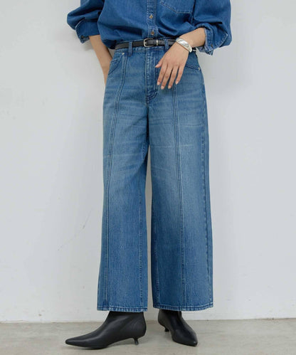 【近日開始】中縫拼接牛仔褲