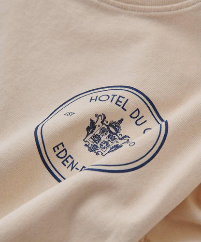 【Sporty&Rich】Kennedy徽章印花T恤