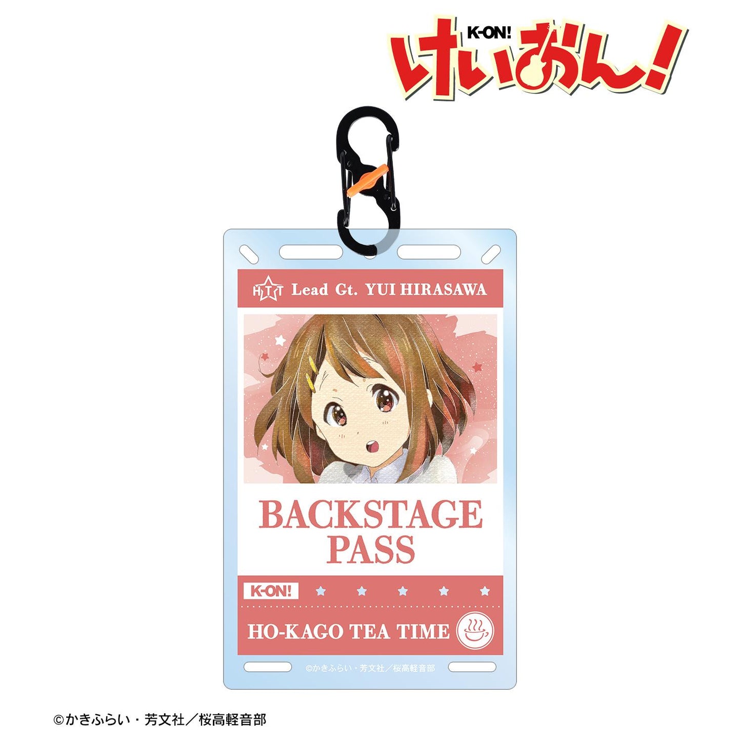 《輕音少女！》平澤唯 Ani-Art aqua label 後臺通行證風格帶登山扣卡片型亞克力鑰匙扣