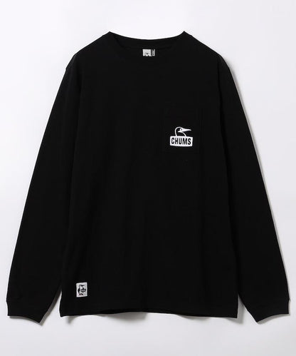 布比臉口袋磨毛長袖T恤 / CH01-2670