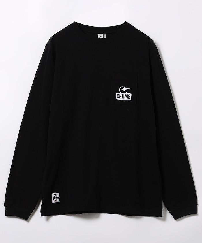 布比臉口袋磨毛長袖T恤 / CH01-2670