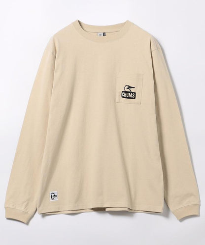 布比臉口袋磨毛長袖T恤 / CH01-2670