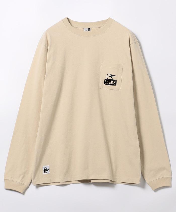 布比臉口袋磨毛長袖T恤 / CH01-2670