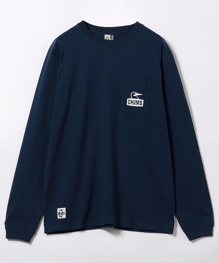 布比臉口袋磨毛長袖T恤 / CH01-2670