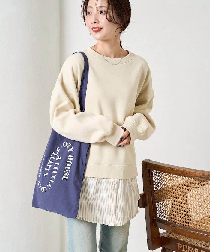 加絨衛衣拼接襯衫疊穿風格上衣