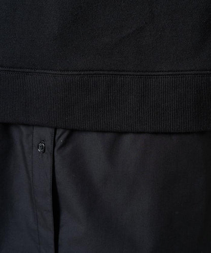 加絨衛衣拼接襯衫疊穿風格上衣