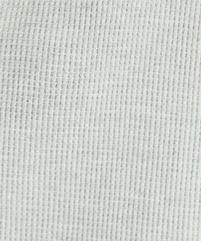 華夫格高領長款套頭衫