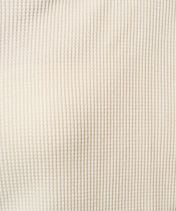 華夫格高領長款套頭衫