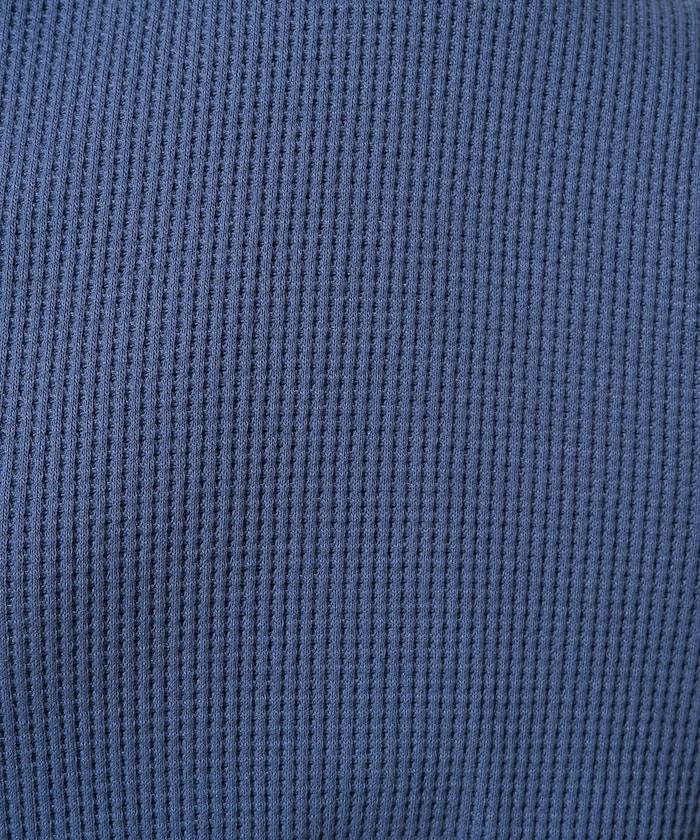 華夫格高領長款套頭衫