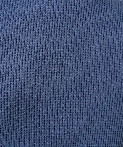 華夫格高領長款套頭衫