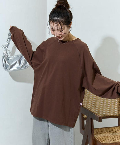 美國棉拼色長袖T恤