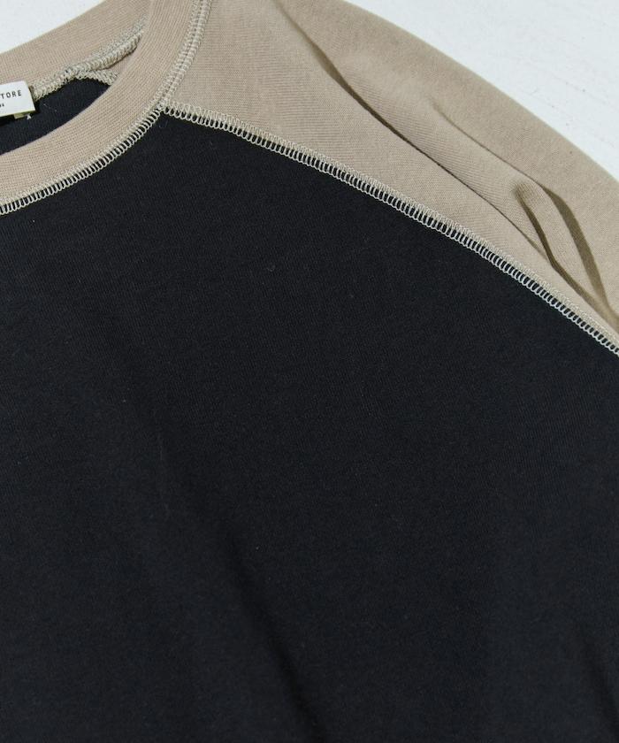 美國棉拼色長袖T恤